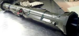 Rocket laucher seized in checked luggage by TSA 2012