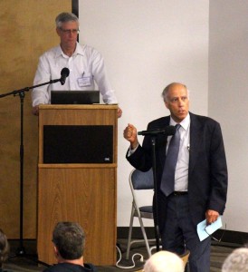 SSFL cleanup proponent Dan Hirsch explains at Sept 8, 2015 meeting how DTSC is breaking its promise to clean up Rocketdyne.